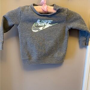 Nike Pullover Sweater Gray Long Sleeve 18M Unisex Baby & Toddler Logo